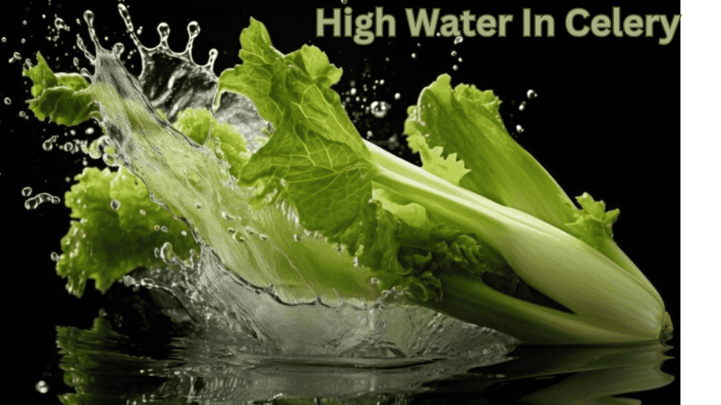 water in celery