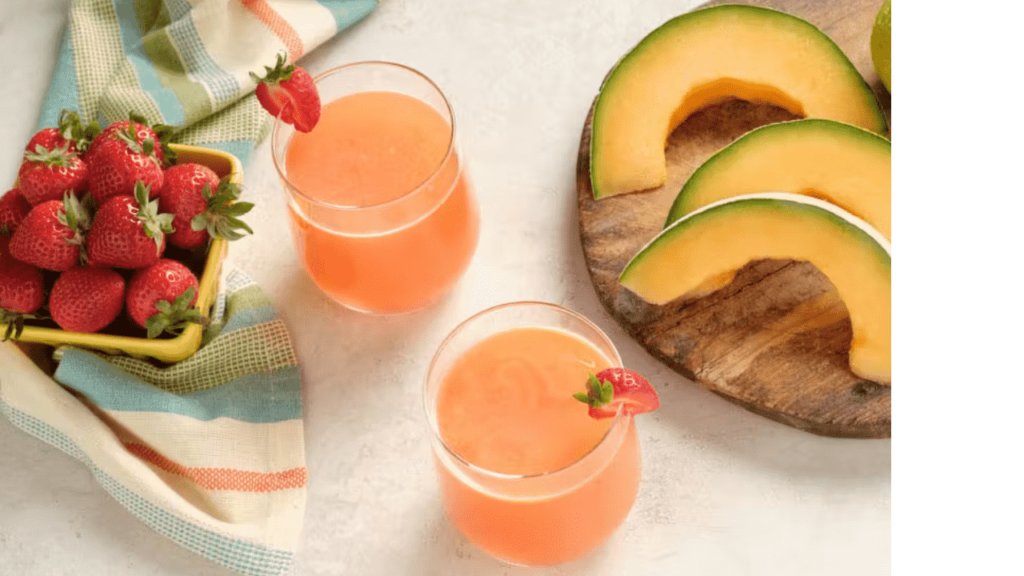 Strawberry Cantaloupe Juice