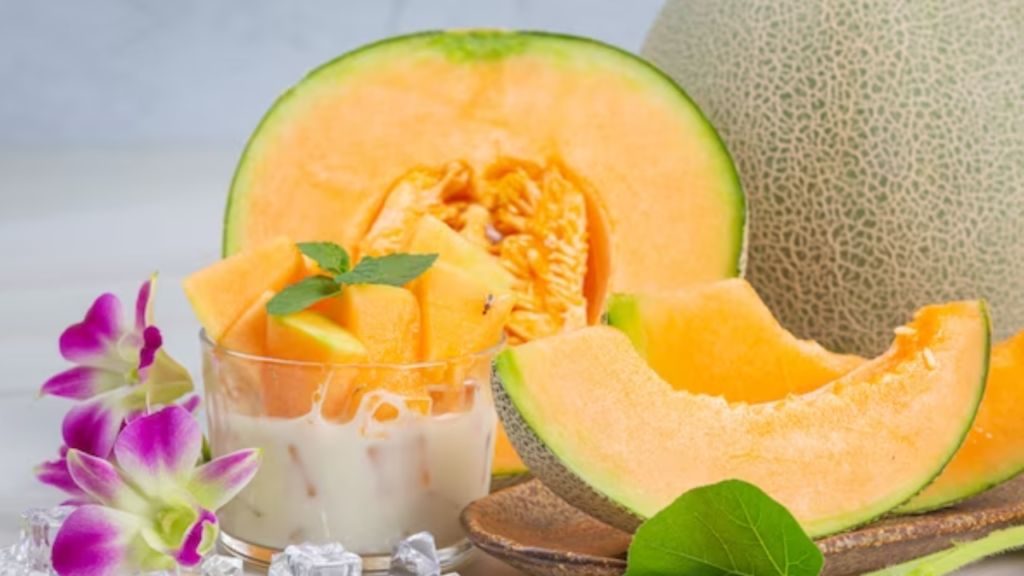 Cantaloupe Juice with Milk